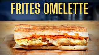 SANDWICH FRITES OMELETTE V6 BITURBO  FOOD IS LOVE [upl. by Idnir]