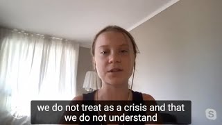 Greta Thunberg speaks to the point at the Austrian Climate Summit 2021 [upl. by Nilauqcaj818]