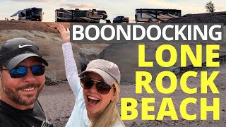 Boondocking Lone Rock Beach  Antelope Canyon  Horseshoe Bend [upl. by Anoynek666]