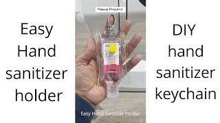 Easy hand sanitizer holder  hand sanitizer keychain [upl. by Kegan]