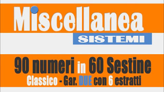 Miscellanea Sistemi  90 numeri in 60 Sestine [upl. by Retrac169]