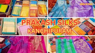 PRAKASH SILKS AND SAREES🥻KANCHIPURAM Bridal Sarees Collection  Pure Silk Sarees Kanchipuram [upl. by Einnov594]