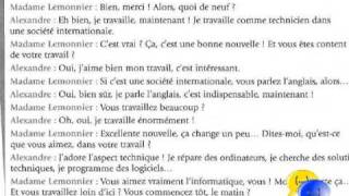 dialogue français chapitre 3  Alexandre travaille [upl. by Johiah163]