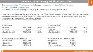 9115 Effektive Verzinsung bei Aktien [upl. by Anile]