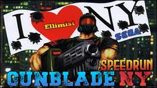 Gunblade NY Arcade Speedrun  1P  1604 WR 5183116 [upl. by Latini785]