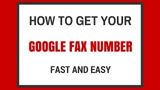 Google Fax Number  Quick and Easy [upl. by Euqram242]