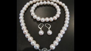 How to Make A Pearl Necklace [upl. by Ylrebmik]