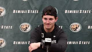 Bemidji State Mens Hockey Postgame Interviews vs No 3 Minnesota Nov 16 2024 [upl. by Sirenay916]