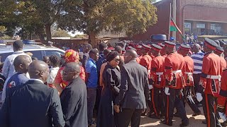 Collection of late VicePresident Saulos Chilimas body from Goodwill Funeral  Malawi Defence Force [upl. by Boothe591]