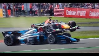 F2 Crash Silverstone 2022  Halo Saved Another Life [upl. by Alyek]