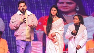 स्टेज पर पहली बार Pawan Singh के साथ Shilpi Raj ने चांदनी सिंह के साथ मचाया धमाल Stage Show 2024 [upl. by Delaryd500]