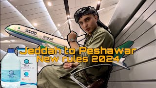 JEDDAH TO PESHAWARTravel Vlog  Zam Zam new rules Umrah 2024 [upl. by Kcirdot]