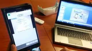 Casio wireless laser projector with ipad and android compatibility short reviewdemo [upl. by Mccandless]