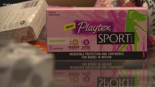 Tampon tax exemption under consideration in Seattle [upl. by Ahsiekan]