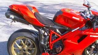 Ducati 1098 Full Termignoni 70MM Exhaust Ceramic Coated [upl. by Darce]