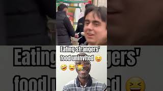 Eating peoples food funny prank comedy funnyprank viralvideo viralshorts [upl. by Nepets]