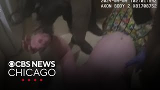 Bodycam video shows Indiana man who later died being handcuffed after seizure [upl. by Adnolat]