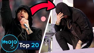 Top 20 Greatest Eminem Moments [upl. by Aynatan]