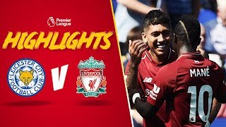 Highlights Leicester City 12 Liverpool  Mane and Firmino make it four out of four [upl. by Jule]