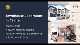 Townhouse 2Bedrooms in Cavite [upl. by Schwing]