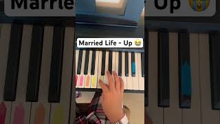 Married Life  Up Piano Tutorial shorts piano [upl. by Godric]