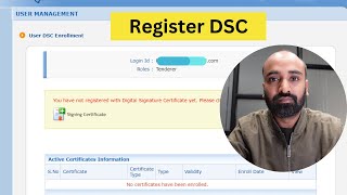 e tender DSC Registration process  e procurement tender process  dsc enrollment for tender [upl. by Nytsirk]