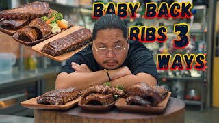 BABY BACK RIBS 3 WAYS  Ninong Ry [upl. by Irac]