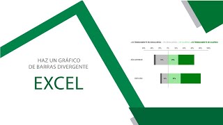 Cómo Hacer un gráfico de barras divergente en Excel Free Template [upl. by Cirad]