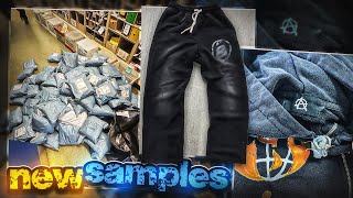 DAY IN THE LIFE OF A 6 FIGURE CLOTHING BRAND OWNER SAMPLES CAME IN [upl. by Yssak]