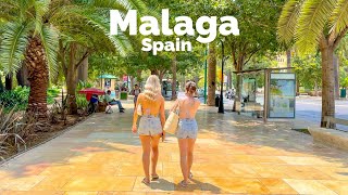 Malaga Spain 🇪🇸 July 2023 4KHDR Walking Tour ▶188min [upl. by Niret]