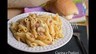 Pasta alla carbonara con funghi e pancetta [upl. by Notsew664]