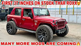 37 INCHES TYRES ON THAR ROXX🔥 MMG AAGYI APNI JHOTTA 2O  ISHAN8777 [upl. by Assehc]