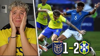 🇦🇷 REACCIÓN a 🇧🇷 BRASIL vs ECUADOR 🇪🇨 PREOLIMPICO SUB 23 2024 [upl. by Cirri]