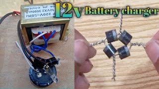 How to make 12v Battery Charger at home with transformer 12v battery charger kaise banaye [upl. by Tiffany826]