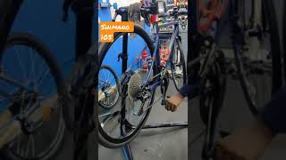 DECATHLON Triban RC520shimano 105 Drivetrain  How to change your gears  cycling shorts BTwin [upl. by Aihsile]