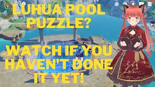 How to solve Luhua Pool Puzzle  Liyue  Genshin Impact [upl. by Rillis]