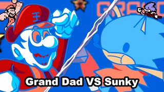 Grand Dad Vs Sunky Nourishing Blood Cover  Mario Madness V2 FNF [upl. by Dasya948]