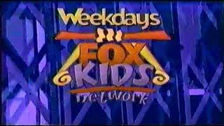 FOX Kids Network Cartoons Promo 1996 [upl. by Acquah]