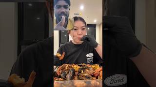 Seafood boil mukbang🦐🦞🦀 [upl. by Yorke]