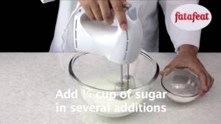 Lesson Whipping egg whites with sugar [upl. by Loram]