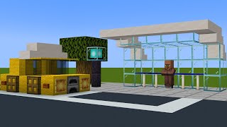 How To Build a Taxi Rank and Taxi  How To Build a City In Minecraft [upl. by Alexandra]