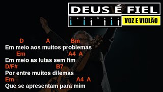 DEUS É FIEL  Asaph Borba quotVoz e Violãoquot  Cifra Simplificada [upl. by Ranique]