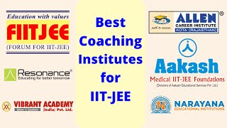 Top 10 Best Coaching Institutes for IITJEEMain amp Advanced in India [upl. by Niwde]