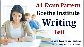 A1 Exam Pattern  Goethe Institute  writing  Writing Tipps  Learn German A1  Start Deutsch [upl. by Ainoloppa63]