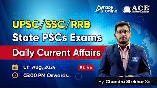 Daily Current Affairs  For Upcoming UPSCSSCRRBState PSCs Exams by Chandra Shekhar Sir [upl. by Cammy]