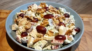 SIMPLE WALDORF SALAD MADE IN MINUTES [upl. by Tol430]