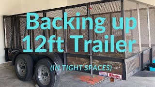 Reversing trailer in tight spots [upl. by Eissel]