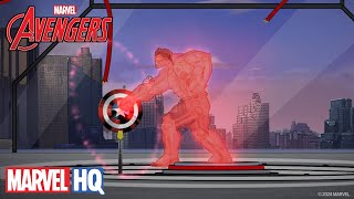 Captain America VERSUS Red Hulk  Testing out Powers in the lab [upl. by Reppart808]