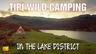 TIPI WILD CAMPING IN THE LAKE DISTRICT  Wild camping UK  Easedale Tarn  Glenfiddich whisky review [upl. by Foah]