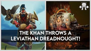 Jaghatai Khan THROWS A Leviathan Dreadnought ONE HANDED 30 TONNES  Moments Of 40k [upl. by Hurlbut]